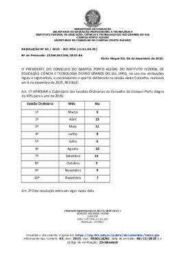 Resolução 085/2025