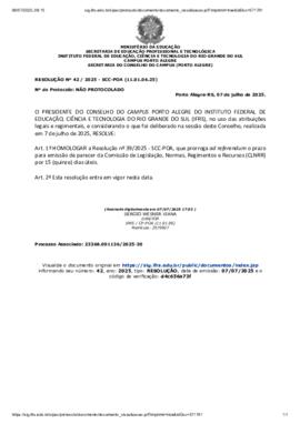 Resolução 042/2025