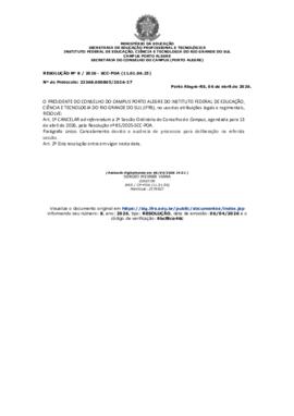 Resolução 008/2026 ad referendum