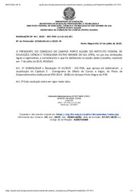 Resolução 044/2025