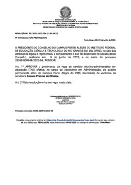 Resolução 035/2025