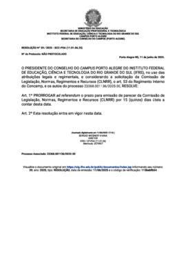 Resolução 039/2025 ad referendum