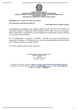 Resolução 043/2025