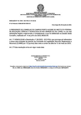 Resolução 033/2025