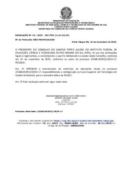 Resolução 076/2025