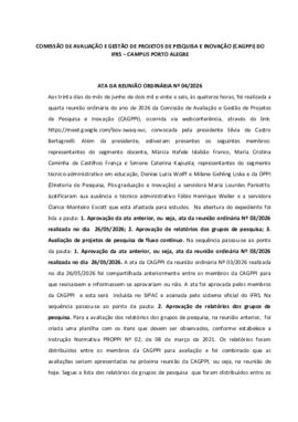 Ata 004/2026 - reunião ordinária