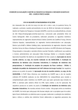 Ata 001/2026 - reunião extraordinária