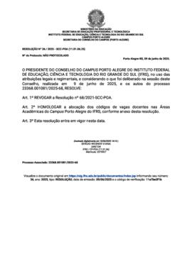 Resolução 036/2025
