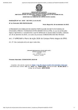 Resolução 064/2025