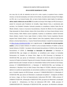 Ata 007/2024 - Reunião ordinária