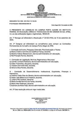Resolução 038/2026 ad referendum