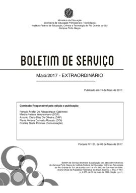 Boletim de serviço extraordinário 02/ 2017